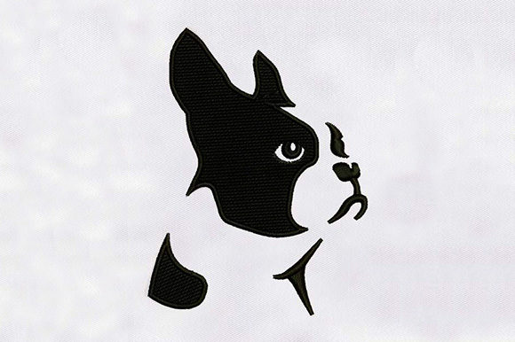 Boston Dog: An Embroidery Design for Etsy Sellers