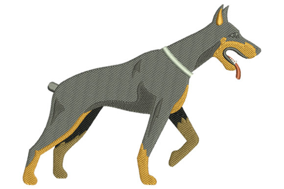 Doberman Dog Embroidery Design Review