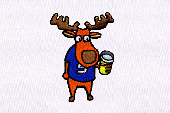 Drinking Moose: A Holiday Embroidery Design Review