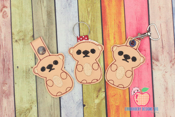 Funny Sitting Brown Bear ITH Keyfob Review