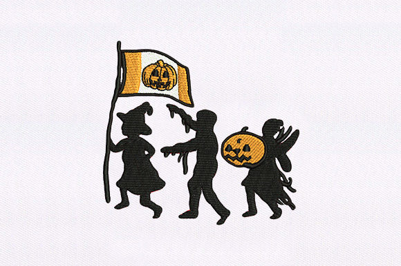 Halloween Flag Design: A Seasonal Embroidery Review