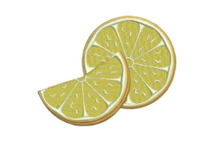 Sliced Lemon: A Fresh Take on Seasonal Embroidery