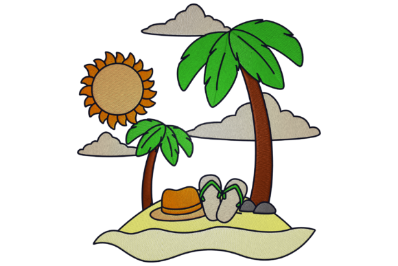 Vacation Island: A Seasonal Embroidery Review